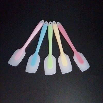 Small Silicone Integrated Scraper Translucent Small High Temperature Resistant Cake Scraper Cake Tool Kitchen Baking Tools