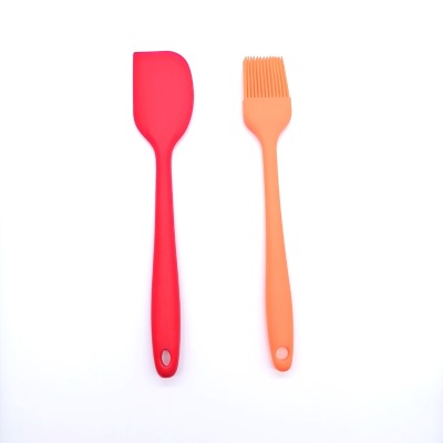 Small All-Inclusive Integrated Handle Silicone Scraper Silicone Brush Cake Baking Baking Tool