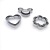 Clamshell Packaging Stainless Steel Cookie Cutter Baking Tool Irregular Cookie Cutter DIY Mold Set 6pc