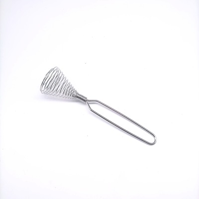 Stainless Steel Press Type Egg Beater Household Hand Push Style Rotating Blender Egg Cream Blender