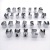 PVC Transparent Box Baking Tool Stainless Steel Alphabet Cookie Mold Cookie Cutter Die Mini 26pc Letter