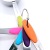 Factory Direct Sales Supply Silicone Color Handle Stainless Steel Measuring Spoon 5Pc Measuring Cup Baking Scale Measuring Cup Color Box Package