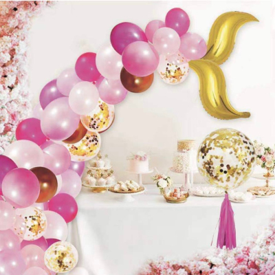 Small Wholesale Cross-Border Balloon Chain Set Irregular Rubber Balloons Combination Set Birthday Wedding Room Party Decoration