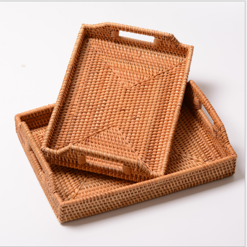 autumn rattan woven storage fruit basket