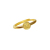 Jindian Same Style Small Fu Word Alluvial Gold Ring Female No Color Fading Imitation 24K Gold Lucky Index Finger Ring Ring Tide