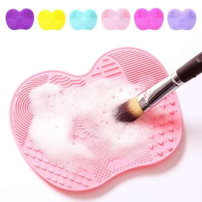 Apple Pad for Washing Brush Makeup Brush Cleaning Pad Beauty Cleaner Cleaning Pad Apple Pad Beauty Pad for Washing Brush
