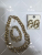 2021Cross border fashion chain necklace bracelet earrings three piece set