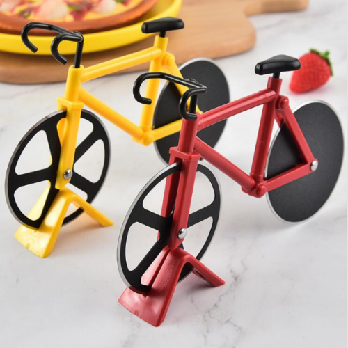 creative stainless steel double wheel pizza cutter pizza roller cutter