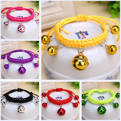 In Stock Wholesale Pet Necklace Hand-Woven Collar Cat and Dog Collar Multi-Color Optional