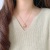 Simple Graceful Safety Lock Pendant Alluvial Gold Necklace Women's All-Match Diamond-Embedded Imitation 24K Yellow Gold Inlaid with Jade Necklace Clavicle Chain