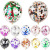 12-Inch Sequin Balloon Colorful Gold Sequins Birthday Paper Scrap round Balloon Sequins Rubber Balloons