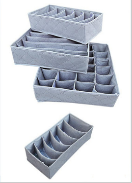 bamboo charcoal with zipper clothing storage three-piece set