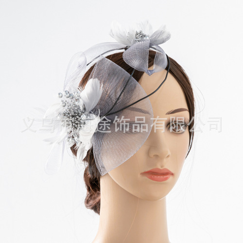 european and american popular super fairy small fresh mesh flower hairpin hair accessories can be freely shaped bridal headdress headdress flower female