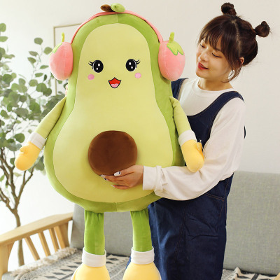 New Avocado Plush Toy Doll Creative New Lunch Break Sleeping Pillow Doll Get Girls Birthday Gifts Free