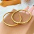 Personalized Sand Gold Colorfast Open-Ended Bracelet Women's Engraved Letters Never Give up Couple Bracelet Fashion Frosted Bracelet