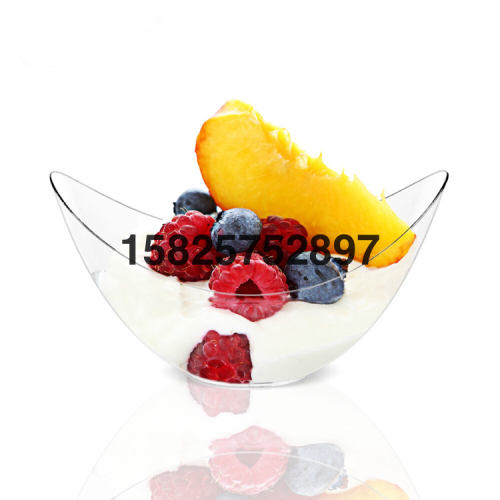 disposable dessert cup dessert cup cake cup ice cream cup transparent plastic disposable ps hard plastic cup with lid