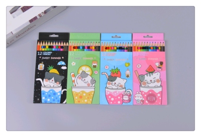 12 Colors Drawing Color Lead Student Drawing Colored Pencil Children Colored Pencil
