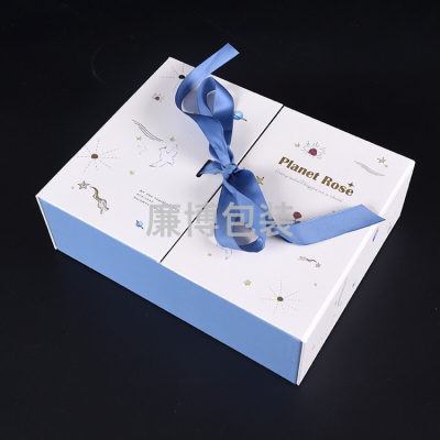 Korean Style Left and Right Open Gift Box Creative Bowknot Gift Box Flip Lipstick Wig Gift Box Customized