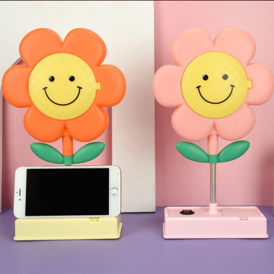 Sunflower Led Photo Frame Storage Beauty Lamp Mobile Phone Stand Children Student Gift Cute Charging Lamp
