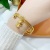 Sansheng Sanshi Alluvial Gold Bell Angel Bracelet Female Personality Simple No Color Fading Bracelet All-Match Golden Bracelet