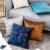 Simple Style Solid Velvet Bronzing Pillow Cover Living Room Sofa Decoration Cushion Seat Cover