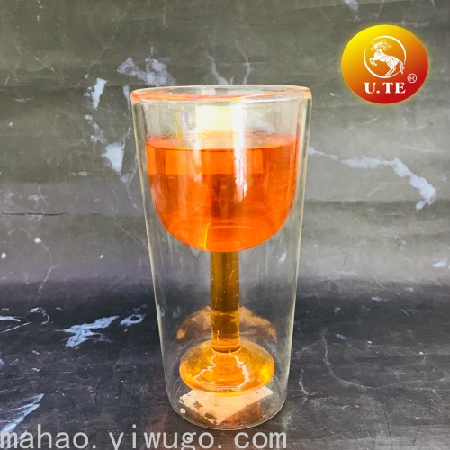 insulation double layer glass cup