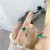 No Color Fading Mermaid Tail Foam Blue Crystal Diamond Index Finger Ring Women's Imitation Gold Alluvial Gold Open Ring