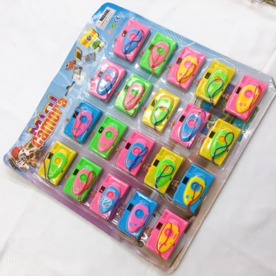 Hot Selling Children Play House Toy Camera Color Plastic Simulation Kaleidoscope Film