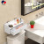 Bathroom Mirror with Shelf Small Apartment Bathroom Toilet Sink round Mirror Wall-Mounted Punch-Free