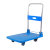 Trolley Trailer Folding Mute Platform Trolley Turnover Truck Warehouse Transport Four-Wheel Steel Plate Trolley