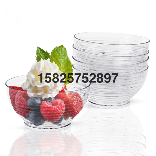 Disposable Dessert Cup Dessert Cup Cake Cup Ice Cream Cup Transparent Plastic Small Bowl with Lid Mousse Jelly Cup