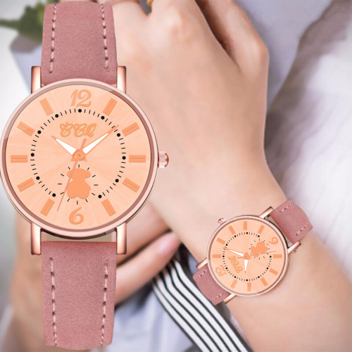 new ladies watch creative simple bear dial women‘s watch fashion trendy best-selling watch factory direct supply