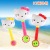 Hot Sale Cartoon Two-Headed Bell Toy Baby Rattle Toddler Newborn Small Toy