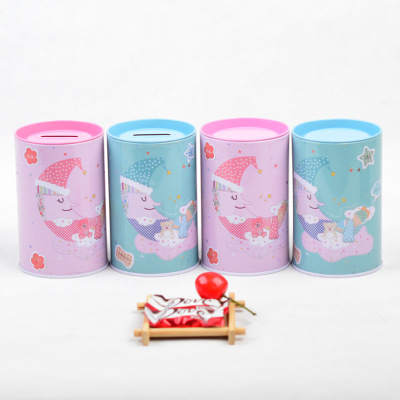 New Creative Tinplate Piggy Bank Gift Box Baby One-Month Birthday Red Eggs Bride Cake Candy Filling Coin Storage Filling