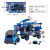 Children's Educational Disassembly and Assembly Container Trailer Engineering Fire Police Sanitation Vehicle Two-Way with Remote Control Cross-Border Foreign Trade