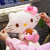 Hellokitty Doll Girls' Throw Pillow down Cotton Soft Hello Kitty Plush Toy Ice Cream Cake KT Doll