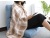 New Japanese-Style Office Air Conditioning Sofa Nap Shawl Blanket Multi-Purpose Portable Cover Leg Small Wool Blanket