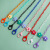 Acrylic Children's Mask Chain Colorful Flower Smiley Face Halter Eyeglasses Chain Anti-Lost Lanyard Factory Straight Hair