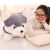 With Bell Husky Doll Cute Lying Two Ha Puppy Plush Toy Large Doll Activity Gift Customization