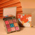 Flower Beauty Gift Box Chinese Style Makeup 8-Piece Lipstick Set Eye Shadow Plate Eyebrow Pencil Not Easy to Smudge