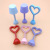 Colorful Mini Table Lamp Heart-Shaped DIY Small Light Brickearth Accessories Glowing Night Lights Toy Decorative Lights