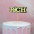 Baking Cake Topper Hip Hop Rap SKR Rich Money Cake Inserting Card Currency Rapper Theme Card