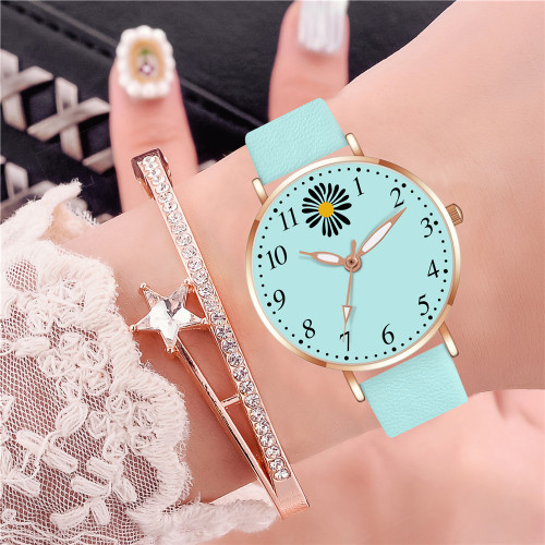 Internet Celebrity Daisy Women‘s Watch Korean Style Fresh Middle School Student Simple Temperament Quartz Watch Factory Direct Supply Spot