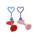 Colorful Mini Table Lamp Heart-Shaped DIY Small Light Brickearth Accessories Glowing Night Lights Toy Decorative Lights