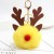 Koorol Christmas Deer Fur Ball Keychain Handbag Pendant Deer Fuzzy Ball Pendant Lucky Deer Car Mobile Phone Ornaments