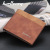 Men's Short Wallet Korean Style Leather Patchwork Multi-Card-Slot Coin Purse Fashion Youth Open Wallet Men
