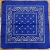 Pure Cotton Sapphire Blue Cashew Headscarf Amoeba Outdoor Handkerchief Handkerchief Sports Sweat-Absorbent Square Scarf 55cm