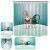 Factory Direct Supply Amazon Digital Printing Christmas Elf Cartoon Bathroom Shower Curtain Toilet U-Shaped Floor Mat Kit