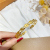 Open Double-Layer Wave Pattern Bracelet Imitation 18K Gold Bracelet Twist-Shaped Vietnam Placer Gold Bracelet Female No Color Fading