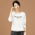 round Neck Embroidered Long-Sleeved Sweater for Women 2021autumn New Ins Trendy Wear Slimming Women's T-shirt Tops D8437